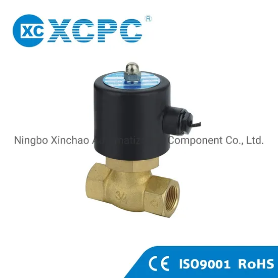 China Supplier Xcpc Pneumatic Factory Manufacturer Us Series Guide Type Brass Air Water Electric Solenoid Valve